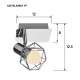 Activejet AJE-BLANKA 1P spot lamp