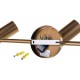 Activejet SPECTRA triple gold ceiling wall lamp strip spotlight GU10 for living room Activejet SPECTRA triple gold ceiling wall lamp strip spotlight GU10 for living room