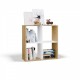 MALAX 2X2 ARTISAN/WHITE BOOKCASE