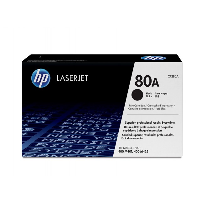 HP 80A - sort - original - LaserJet - HP 80A - sort - original - LaserJet -
