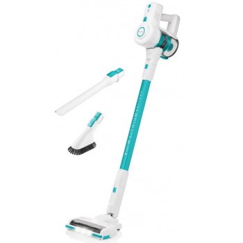 Hyundai HYUVC938 stick vacuum/electric broom 2-in-1 stick vacuum Battery Dry HEPA Bagless 0.6 L White, Turquoise