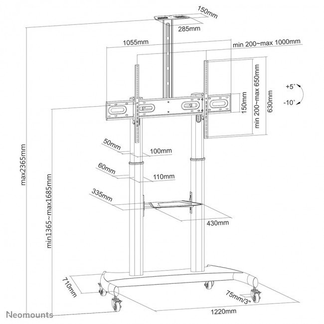 Neomounts by Newstar floor stand
