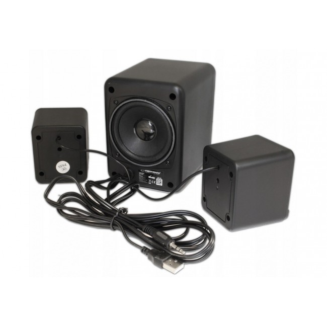 Esperanza EP153 USB 2.1 Speaker Set 6 W Black Esperanza EP153 USB 2.1 Speaker Set 6 W Black