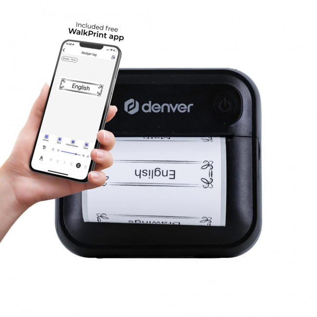 Denver MBP-32B label printer Direct thermal Wireless Bluetooth Denver MBP-32B label printer Direct thermal Wireless Bluetooth