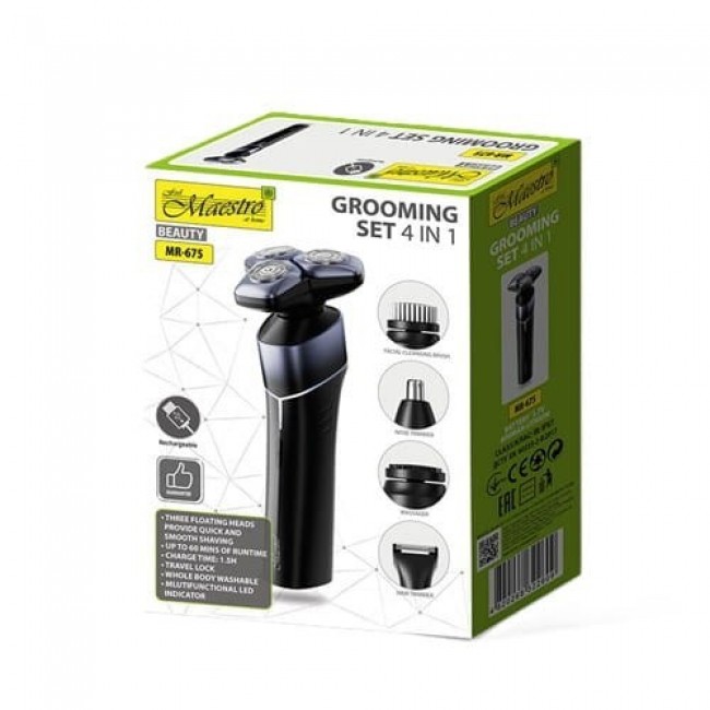 MAESTRO MR-675 5-in-1 USB shaving kit MAESTRO MR-675 5-in-1 USB shaving kit