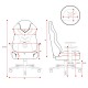 DIABLO X-GAMER gaming chair pink and white DIABLO X-GAMER gaming chair pink and white