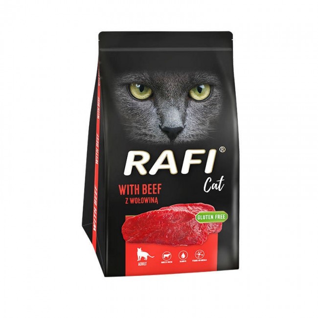 RAFI Cat with beef - dry cat food - 1,5kg RAFI Cat with beef - dry cat food - 1,5kg