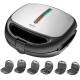 Camry | CR 3057 | Sandwich maker 6 in 1 | 1200 W | Number of plates 6 | Number of pastry | Diameter cm | Black/Silver