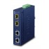 PLANET Industrial 2-Port network media converter Blue