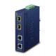 PLANET Industrial 2-Port network media converter Blue