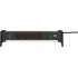 Brennenstuhl 1391040420 power extension 1.8 m 4 AC outlet(s) Indoor Black, Silver
