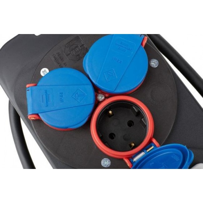 Brennenstuhl 1151600010 power distribution unit (PDU) 4 AC outlet(s) Black, Blue, Red