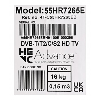 Sharp 55HR7265E TV 139.7 cm (55