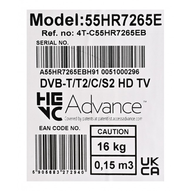 Sharp 55HR7265E TV 139.7 cm (55