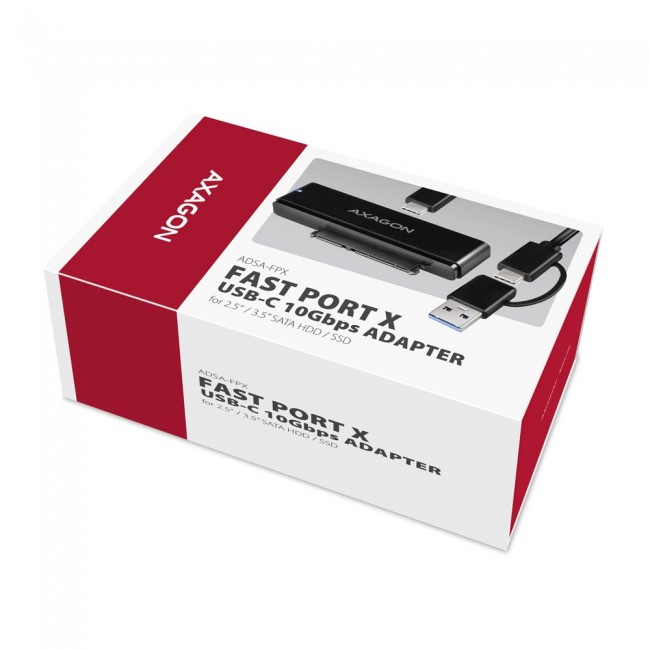 Axagon ADSA-FPX USB-C 10Gbps FAST PORT X adapter for 2.5