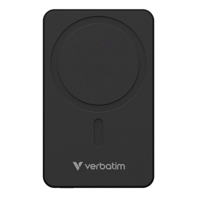 Verbatim Charge 'n' Go Essentials Magnetic Wireless Power Bank 10000 mAh Black