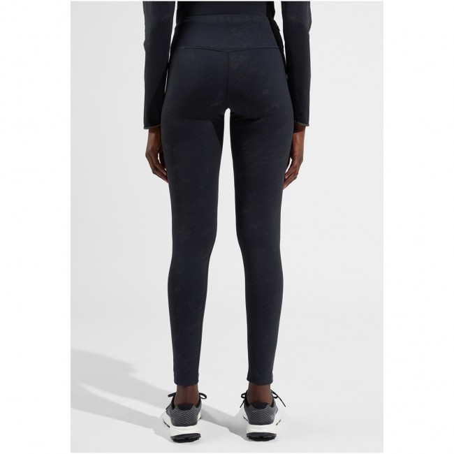 Legginsy damskie Odlo Tights ZEROWEIGHT PRINT REFLECTIVE czarne S