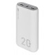 SILICON POWER QS15 Powerbank External battery 20000 mAh 2x USB QC 3.0 1x USB-C PD (SP20KMAPBKQS150W) White SILICON POWER QS15 Powerbank External battery 20000 mAh 2x USB QC 3.0 1x USB-C PD (SP20KMAPBKQS150W) White