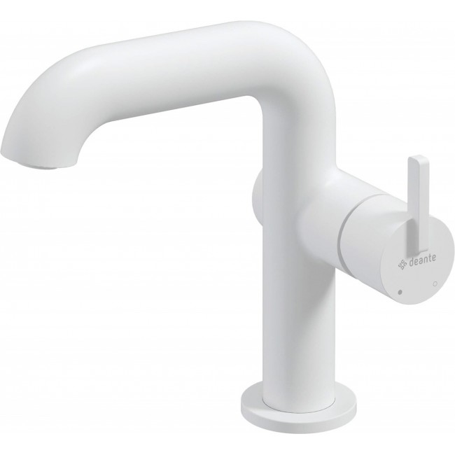 Washbasin mixer with rectangular spout Washbasin mixer with rectangular spout