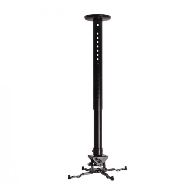 B-Tech SYSTEM 2 - Universal Projector Ceiling Mount with Micro-adjustment - 0.6m to 1m 50mm Pole