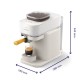 Philips Baristina Espresso Machine - Real espresso, made simple. Milky White with Mango Yellow Portafilter (BAR300/03)