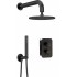 Concealed shower set with mixer box - with overhead shower