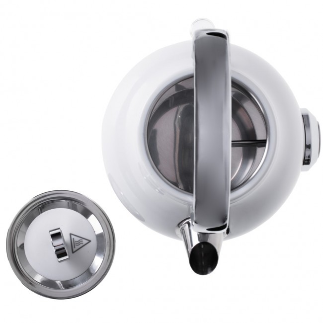 Adler | Kettle with a Thermomete | AD 1346w | Electric | 2200 W | 1.7 L | Stainless steel | 360 rotational base | White