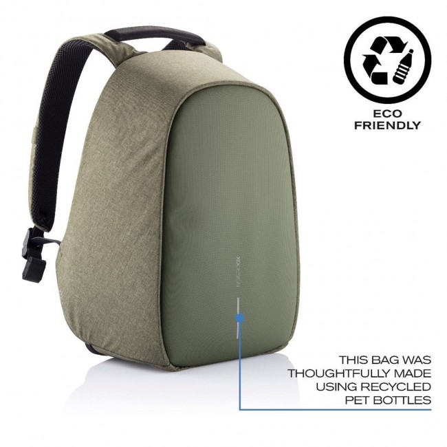 XD DESIGN ANTI-THEFT BACKPACK BOBBY HERO SMALL GREEN P/N: P705.707 XD DESIGN ANTI-THEFT BACKPACK BOBBY HERO SMALL GREEN P/N: P705.707