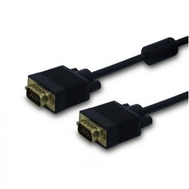 Savio Cl-202 VGA cable 1.8 m VGA (D-Sub) Black Savio Cl-202 VGA cable 1.8 m VGA (D-Sub) Black