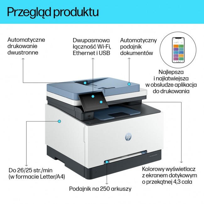 HP Color LaserJet Pro MFP 3302fdw Laser A4 600 x 600 DPI 25 ppm Wi-Fi