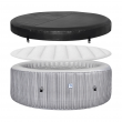 Garden spa, inflatable pool, AVENLI NICE 6-person hot tub, 204x70, silver