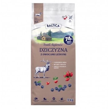 BALTICA Flavours of regions Venison with forest fruits Small breeds - dry dog food - 3kg