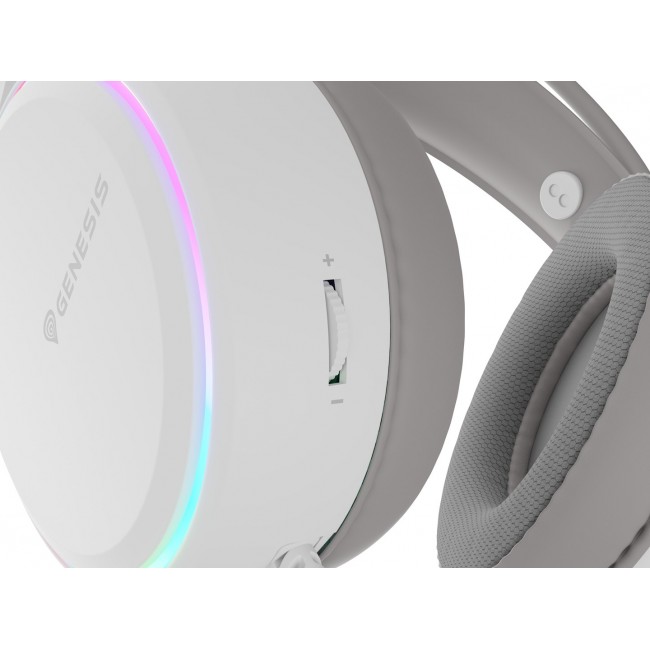 GENESIS NSG-2308 headphones/headset Wired Head-band Gaming USB Type-A White