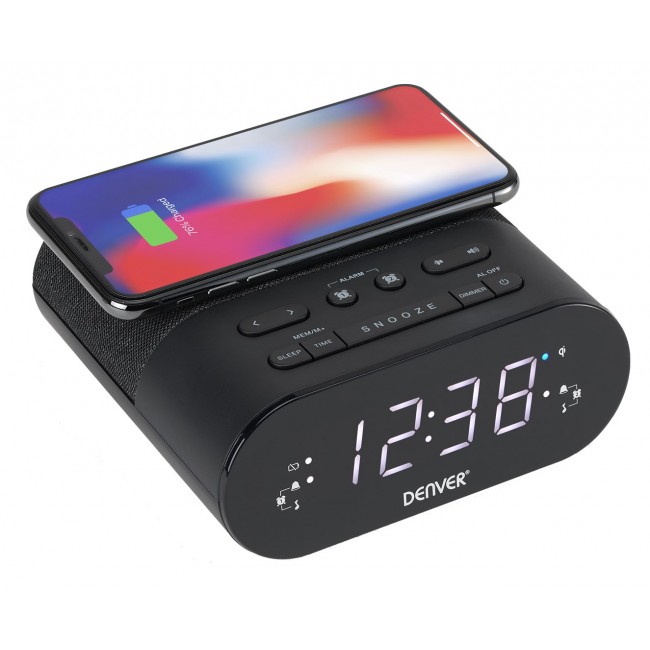 Denver CRQ-107 Digital alarm clock Black