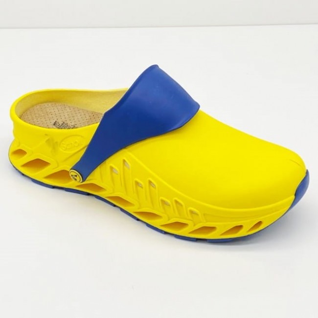 Scholl Evoflex - unisex clogs yellow, size 37