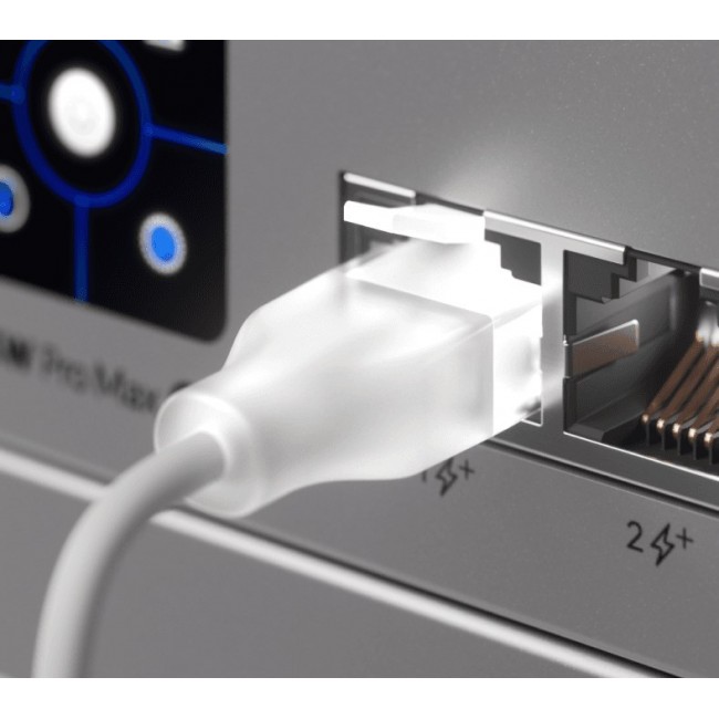 Ubiquiti UACC-Cable-Patch-EL-0.15M-W networking cable Translucent, White Cat6