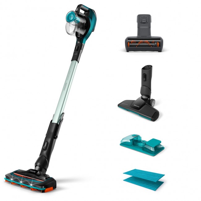 Philips SpeedPro Aqua FC6729/01 stick vacuum/electric broom Bagless 0.4 L Metallic