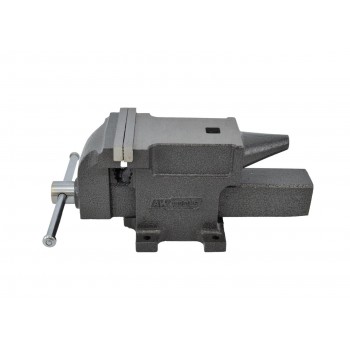 Heavy fixed vise with anvil 125mm