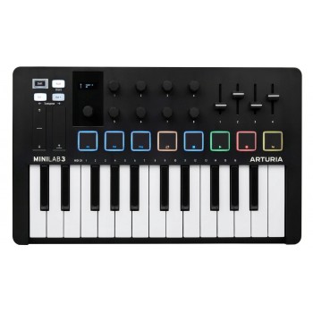 Arturia MiniLab 3 - MIDI control keyboard, black