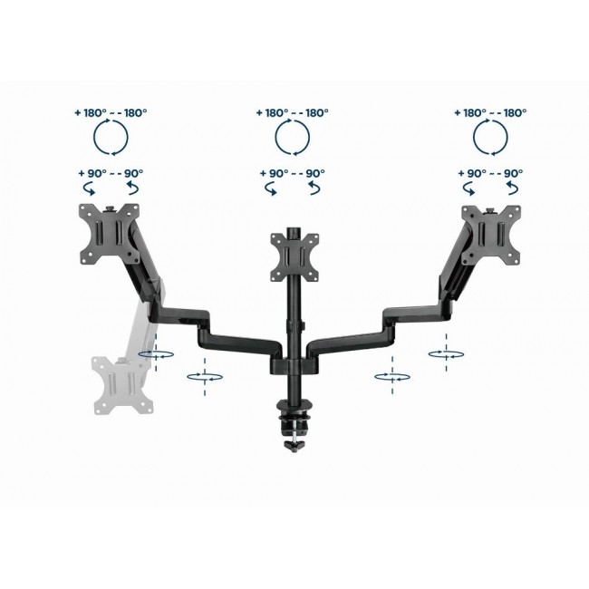 Gembird MA-DA3-01 monitor mount / stand 68.6 cm (27