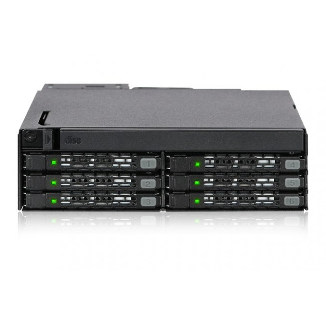 Icy Dock MB606SPO-B drive bay panel Black
