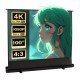 Maclean MC-211 Portable Projection Screen, Compact, Floor, 100