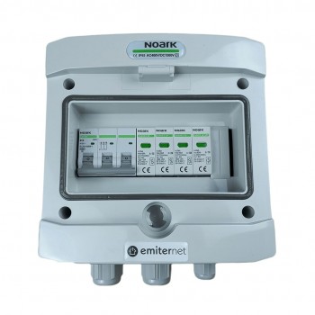 Switchgear attached AC Hermetic IP65 Surge Arrester Emitter Noark Type 2 , 10A 3-F