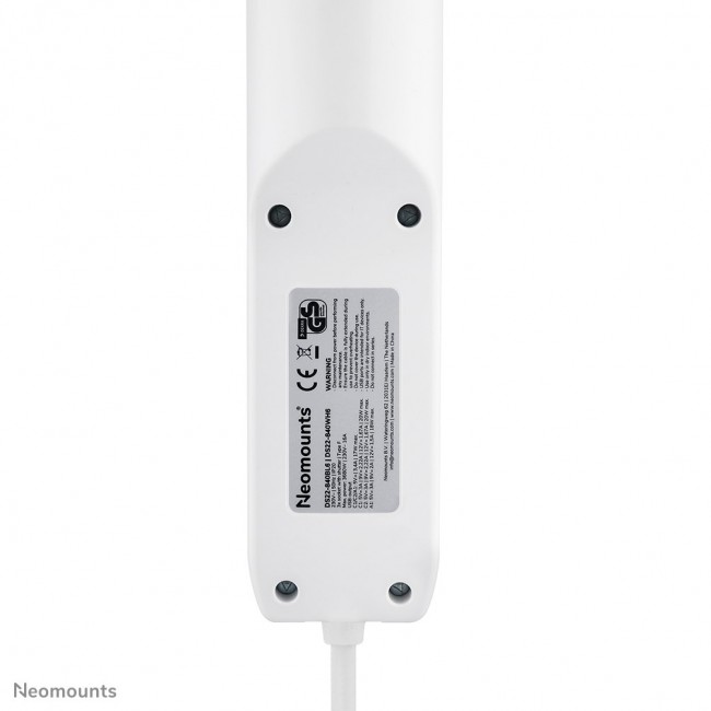 Neomounts DS22-840WH6 Desk socket with clamp and USB-C and USB-A ports - Quick charge