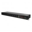 LogiLink PDU8P01 power distribution unit (PDU) 8 AC outlet(s) 1U Black