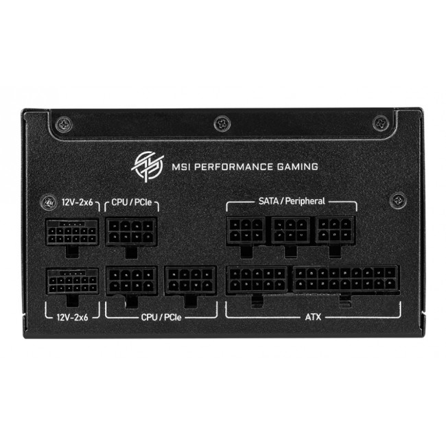 MSI MPG A850GS PCIE5 power supply unit 850 W 24-pin ATX ATX Black