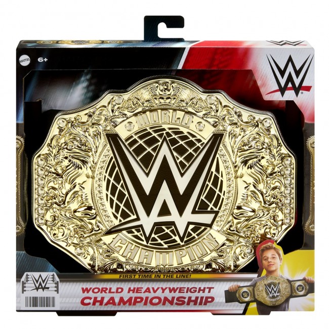 WWE Championship Title, Role-Play & Costume, Leather-like Belt 3+ Feet with One-Time Adjustment (Styles May Vary)