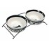 TRIXIE 24641 A set of ceramic bowls on a stand 0.6 l
