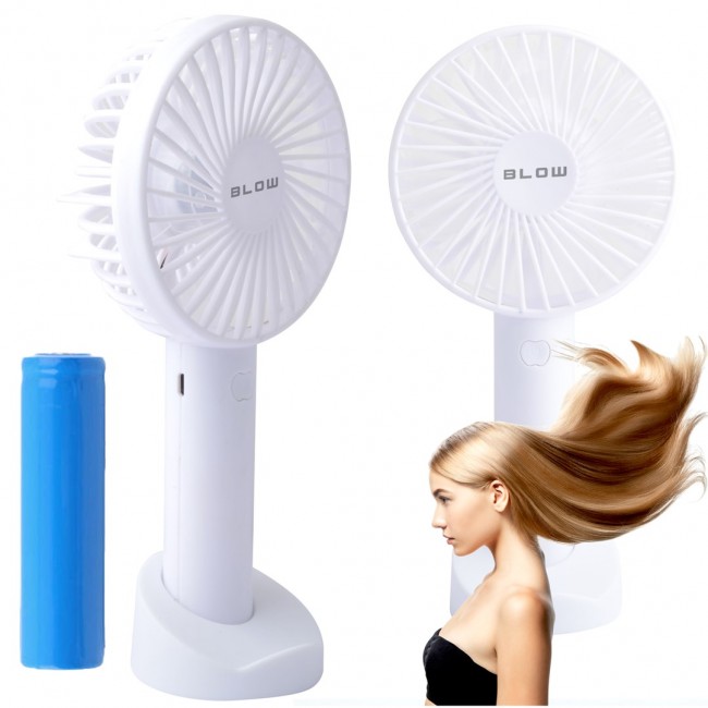 USB Rechargeable Handheld Fan white USB Rechargeable Handheld Fan white