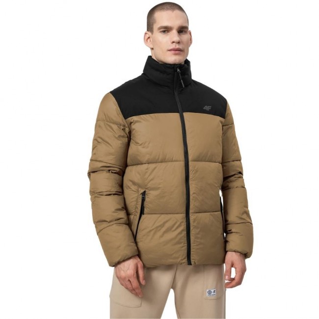 Men's jacket 4F light brown H4Z22 KUMP005 82S Men's jacket 4F light brown H4Z22 KUMP005 82S